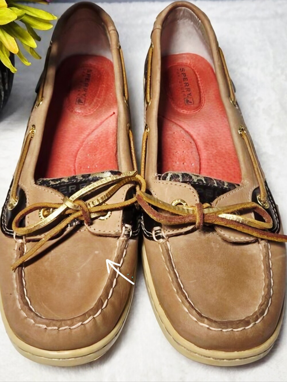Sperry Leopard Sparkle Metallic Panel Boat Shoes - EUC – Size: 7.5 (Women’s) - Picture 9 of 11